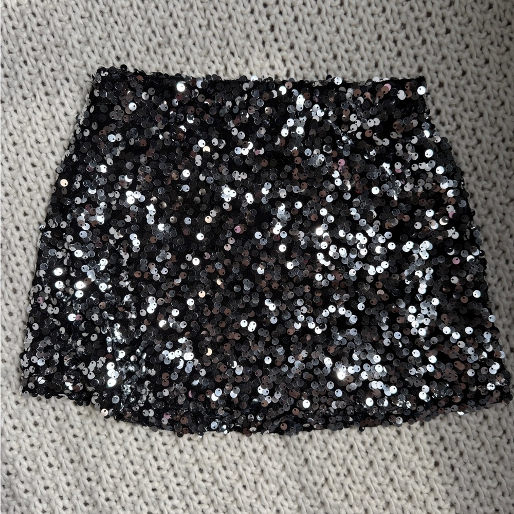 Sequin Black Skirt